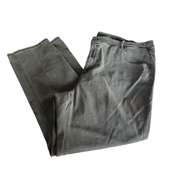 J. Jill Gray High Rise Straight Leg Jeans - Picture 1 of 4